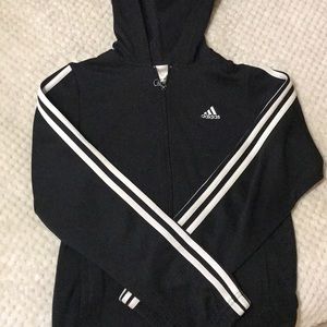 adidas hooded zip up